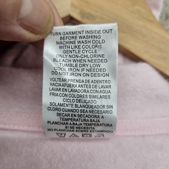 Peanuts Snoopy Full Zip Hoodie Womens Medium Pink Woodstock Sweatshirt Y2K Style - Picture 6 of 14